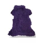 Ottoman Pouffe Hakiki Gerçek Deri Koyun Postu 71X90cm