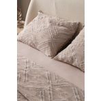 Ottoson Anna Delux Çift Kişilik Çok Amaçlı Yatak Örtüsü Seti Bej Pamuk Nevresim Takımı Günlük 220x240