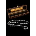 OTTOTESBİH Sertifikalı Erkek Gümüş Tespih 7x10mm 29 gr Arpa Kesim