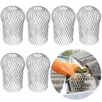 otuiaim Alüminyum Alaşımlı Oluk Koruyucuları [6'lı Paket] - Aşağı Boru Koruması için Mesh Filtre Süzgeci, Esnek Oluk Ekranı İniş Boruları, Yosun, Muck, Çamur, Toplar ve Diğer Enkaz Koruyucuları