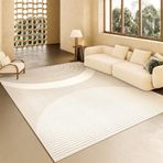Oturma Odası Dekorasyonu için Geometrik Tripped Halı Kaymaz Rahat Temizlemesi Kolay Kanepe Yatak Odası Halısı Modern Tasarım 200x300 cm