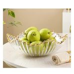Oturma Odası için Dekoratif Meyve Tabağı, Somun Tepsisi, Sehpa, Cam, Kristal, Şeker Havzası, Yemek, Atıştırmalık, Kuru Meyve Kasesi, Hediyeler (11,4 x 3,9 inç)