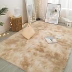 Oturma Odası için Shaggy Halı Modern Yatak Odası Halıları Büyük Kaymaz Tüylü Halı Koridor için Yumuşak Alan Halısı Yatak Odası için (Gökkuşağı Batik 40 x 60 cm)