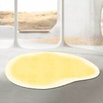 Oturma Odası için Yumuşak Kaşmir Halı Benzersiz Oval Gradyan Tasarımlı 50 x 120 cm