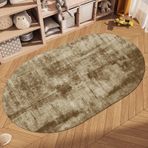 Oturma Odası ve Yatak Odası için Büyük Oval Halılar Sehpa ve Yemek için Kaymaz Halı Şık Ev Dekoru 80x100 cm ve 100x140 cm Seçenekler Mevcuttur