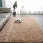 Oturma Odası ve Yatak Odası için Modern Uzun Tüylü Halı Koridor için Büyük Kaymaz Alan Halısı Oda Dekoru için Yumuşak Sünger Halı (Beyaz 200 x 250 cm)