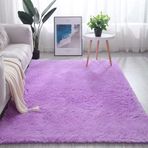 Oturma Odası ve Yatak Odası için Süper Yumuşak Mor Kürklü Alan Kilimi Büyük 160 x 230 cm Kabarık Halı Çocuklar Kızlar Erkekler için Uzun Kürk Shag Halı Yurt, Çocuk Odası ve Ev Dekoru için Mükemmel
