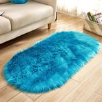 Oturma Odası Yatak Odası için Modern Oval Tüylü Parça Halı Kaymaz Büyük Koridor Halısı Yumuşak ve Rahat Uzun Tüylü Halı Oda Dekoru için (Açık Gri 80 x 180 cm)