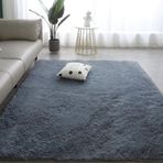 Oturma Odası Yatak Odası için Shaggy Halı Modern Uzun Tüylü Halı Kaymaz Büyük Koridor Halısı Sünger Halı Oda için (180x200 cm Gri)