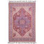 Oturma Odası Yatak Odası Koridor için Oturan Pembe Madalyon Kaymaz Makinede Yıkanabilir Halılar Boho Fas Yumuşak Nötr Vintage Görünüm Geometrik Bohem Halı Eskitilmiş İç Mekan Katlanabilir Kaymaz Alan