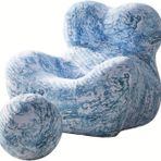 Oturma Odası Yatak Odası ve Okuma Odası için Ayaklıklı Modern Varil Koltuk Takımı, Rahat Camgöbeği Renk Şezlong Tembel Kanepe Sandalye Nihai Rahatlama için 76 x 71 cm