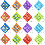 Otuuz Tic Tac Toe anahtarlık, 8-12 yaş arası çocuklar için, parti hediyesi, plastik, Tic Tac Toe anahtarlık, mini sırt çantası, klips, doğum günü kız çocukları için (açık renk, 16 adet)