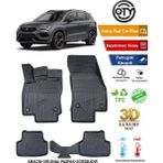 Oty Cupra Ateca 2022+ 3D Havuzlu Paspas - Siyah