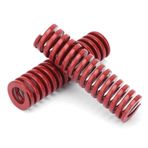 Ouitble Die Spring Çelik Kırmızı Orta Yük Kalıp Kalıp Yay, 2adet, OD 10mm ID 5mm, Yüksek Doğruluk, TM10* 80mm