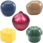OUKEYI 5 Adet Meyve ve Sebze Saklama Kapları Yeniden Kullanılabilir Silikon Buzdolabı Kutusu Saklama Kaseleri Koruyucu Patates, soğan, Peynir, Brokoli ve Yaban Mersini, Buzdolabı Sebze Sebzesi için Tutucu