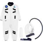 Oulabi Mir Astronot Kostümü Çocuk Kıyafeti - Beyaz - 6 - 7 Yaş