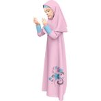 Oulabi Mir Namaz Elbisesi - 10 - 11 Yaş - Pembe