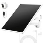 OuOudoit Halka Kamera için Güneş Paneli Şarj Cihazı, Ring Stick Up Kamera Pil ile Uyumlu, Halka Spot Kamera Pili, Su Geçirmez, 6W Hızlı Şarj, DC3.5mm Tak