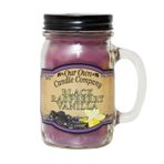Our Own Candle Company Siyah Ahududu Vanilya Kokulu Mason Kavanoz Mum, 100 Saat Yanma Süresi, 13oz