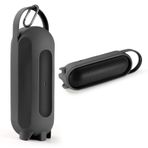 OURHZTB Beats Pill 2024 için Uyumlu Silikon Koruyucu Kılıf Kapak Taşınabilir Kablosuz Bluetooth Hoparlör, Seyahat Taşıma Çantası Saplı Stand Up Kabuk (Siyah)