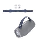 OURHZTB Hoparlör sapı, çıkarılabilir aksesuar, JBL Xtreme 4 / Xtreme 3 / Xtreme 2 ile uyumlu, taşınabilir Bluetooth ses silikon taşıma kayışı, vidalı, mavi