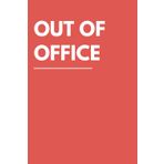 OUT OF OFFICE - Quaderno Divertente a Righe: Idea Regalo Colleghi, Capo, Amici, Parenti | Taccuino Divertente per Sacret Santa, Natale, Compleanno