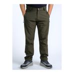 OUTDO Kışlık İçi Polarlı İthal Softshell Rüzgar Geçirmez Su İticidir Reflektörlü Erkek Pantolon Haki