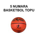 Outdoor Basketbol Topu 5 Numara Süper Basket Top 5 No Turuncu