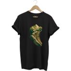 Outdoor Bot ve Dağ Patika Yol Kamp Gezgin Baskılı %100 Pamuk Regular Fit Bisiklet Yaka T-Shirt - 3XL - Siyah