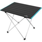 Outdoor Katlanabilir Alüminyum Kamp ve Piknik Masası, 56x41x45 cm, 1370 gr, 18 kg Taşıma Kapasitesi, Omuz Askılı Çanta ile (Siyah-Mavi)