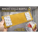 Outdoor One Dikkat Kaygan Zemin Gold Metal Uyarı Levhası 5X20 cm – Iş Yeri & Apartman