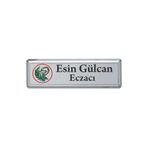 Outdoor One Eczacı Yaka Kartı 1 Adet Baskılı Fiyatıdır Mıknatıslı Gümüş