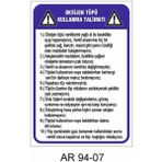 Outdoor One OKSİJEN TÜPÜ KULLANMA TALİMATI İŞ GÜVENLİĞİ UYARI LEVHASI 1 ADET PVC 21 X 29CM
