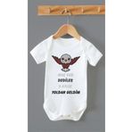Outdoor One ORGANİK %100 PAMUKLU MAÇ VAR DEDİLER BEŞİKTA BASKILI YENİ Bebek Body Çıtçıtlı Badi