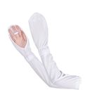 Outdoor Spor Kol Kollukları, Asudaro 2 Adet Buz İpek Kol Güneş Koruması Üniseks Kol Soğutma Kolları UV Koruması Erkekler Kadınlar için Kol Manşetleri Balık Tutmak Koşu Tekne Basketbol Beyaz
