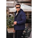 Outdoor Su,soğuk,rüzgar Geçirmez Içi Kürklü Elyaf Dolgulu Softshell Erkek Dağcı,kampcı,kayakcı Montu Mavi