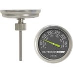 Outdoorchef 400 °c'ye Kadar Mangal Termometresi, Klasik Kapak Termometresi, Ekstra Büyük Kadranlı - Standart