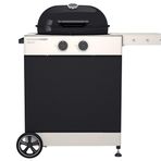 Outdoorchef Aygaz Arosa 570 G TEX Yeni Nesil Barbekü, Tekstil Kabin, LPG'li Barbekü Mangal Ayaklı, 9.5 kW Isı Gücü,57 cm Barbekü Izgara, Çelik Brülör Sistemi, Siyah