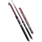 Outdoorun Piranha Dolphin 50-150 Aksiyon Kırmızı 1.65M Fiber Teleskopik Kamış