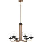 Outer 6'lü Bronz Sarkıt Avize