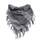 Outletissimo® Çöl Şalı Unisex Kefiah Gri Çok Yönlü Pashmina Şal Shemag Kare Pamuk 110 cm Out047, Gri, Tek Beden, Gri, Tek Beden