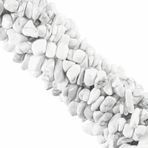 Ouubuuy Takı üretimi için delikli kristal kıymık, 5-8 mm, doğal değerli taş boncuklar, cips, (beyaz turkuaz)
