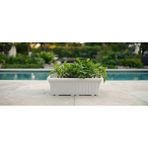 Ova Balkon Saksı No:2 – 41X16 cm Dikdörtgen Saksı Bahçe & Balkon Için