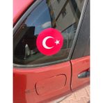 Oval Bayrak 12X12 cm Baskes 1 Adet Renkli Baskı Sticker,bisiklet, Karavan,otomobil,motosiklet - belirtilmemiş - Çok Renkli
