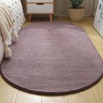 Oval Halı Geleneksel Halı Oturma Odası Yatak Odası Sehpa Makyaj Masası Komidin 11 Renk Mevcuttur Gri Mor 60x160 cm