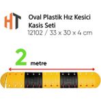 Oval Hız Kesici, Plastik Kasis Seti 2 Metre