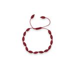 Oval Kesim Mercan Bileklik Makrome Ayarlı 328-2