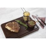 Oval Kesme Tahtası, Güçlü ve Şık Tasarım, Dayanıklı ve Pratik Kullanım - Ahşap - Ceviz - Seçenek 1