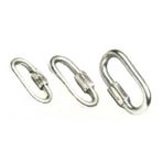 Oval Krom Karabina 12mm