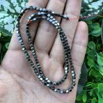 Oval Küp Füme Hematit Taşı 3X3 Mm